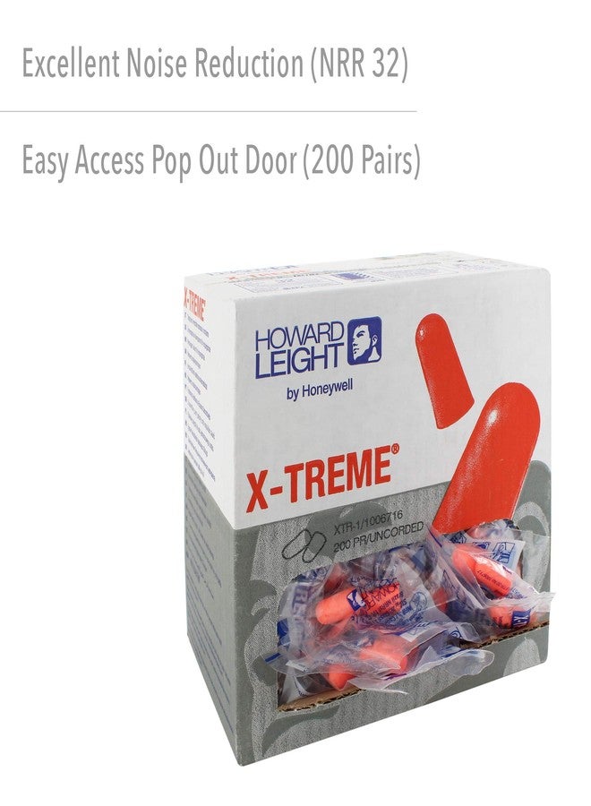 Howard Leight by Honeywell X-TREME Disposable Earplugs, 200-Pairs (XTR-1) - Image 2
